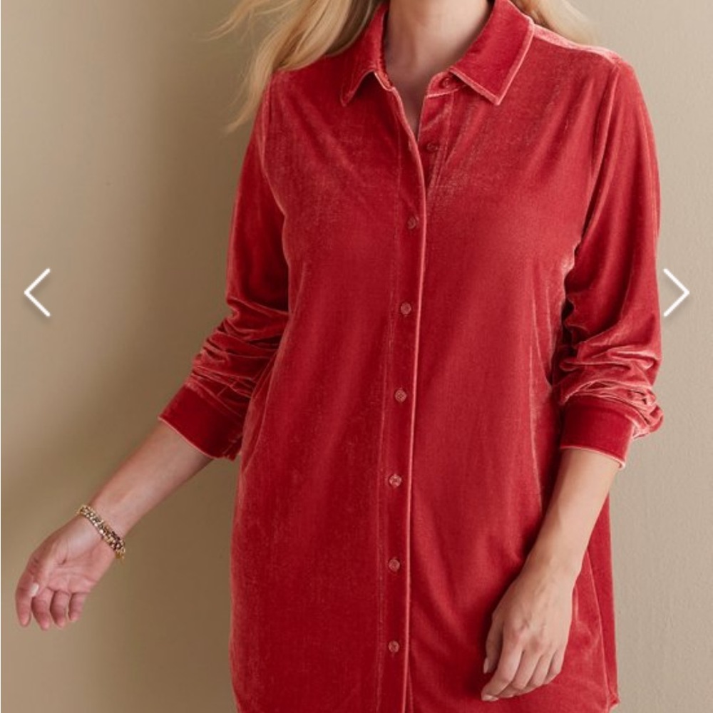 Soft Surrounding Velvet Tunic. NWT